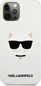 Karl Lagerfeld Karl Lagerfeld KLHCP12LSLCHWH iPhone 12 Pro Max 6,7" hardcase biały/white Silicone Choupette 3
