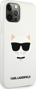 Karl Lagerfeld Karl Lagerfeld KLHCP12LSLCHWH iPhone 12 Pro Max 6,7" hardcase biały/white Silicone Choupette 4
