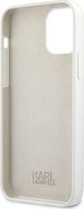 Karl Lagerfeld Karl Lagerfeld KLHCP12LSLCHWH iPhone 12 Pro Max 6,7" hardcase biały/white Silicone Choupette 7