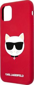 Karl Lagerfeld Karl Lagerfeld KLHCN61SLCHRE iPhone 11 6,1" hardcase czerwony/red Silicone Choupette 6
