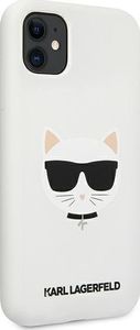 Karl Lagerfeld Karl Lagerfeld KLHCN61SLCHWH iPhone 11 6,1" hardcase biały/white Silicone Choupette 4