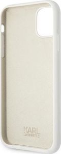 Karl Lagerfeld Karl Lagerfeld KLHCN61SLCHWH iPhone 11 6,1" hardcase biały/white Silicone Choupette 7