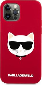 Karl Lagerfeld Karl Lagerfeld KLHCP12LSLCHRE iPhone 12 Pro Max 6,7" hardcase czerwony/red Silicone Choupette 3