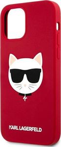 Karl Lagerfeld Karl Lagerfeld KLHCP12LSLCHRE iPhone 12 Pro Max 6,7" hardcase czerwony/red Silicone Choupette 6