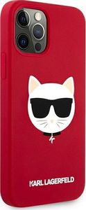 Karl Lagerfeld Karl Lagerfeld KLHCP12MSLCHRE iPhone 12/12 Pro 6,1" hardcase czerwony/red Silicone Choupette 4