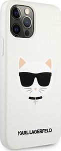 Karl Lagerfeld Karl Lagerfeld KLHCP12MSLCHWH iPhone 12/12 Pro 6,1" hardcase biały/white Silicone Choupette 4