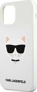 Karl Lagerfeld Karl Lagerfeld KLHCP12MSLCHWH iPhone 12/12 Pro 6,1" hardcase biały/white Silicone Choupette 6