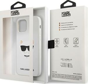 Karl Lagerfeld Karl Lagerfeld KLHCP12MSLCHWH iPhone 12/12 Pro 6,1" hardcase biały/white Silicone Choupette 8