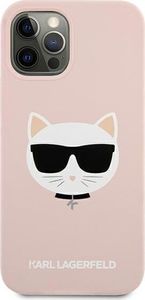 Karl Lagerfeld Karl Lagerfeld KLHCP12MSLCHLP iPhone 12/12 Pro 6,1" hardcase jasno różowy/light pink Silicone Choupette 3