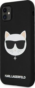 Karl Lagerfeld Karl Lagerfeld KLHCN61SLCHBK iPhone 11 6,1" hardcase czarny/black Silicone Choupette 2