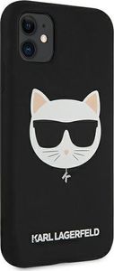 Karl Lagerfeld Karl Lagerfeld KLHCN61SLCHBK iPhone 11 6,1" hardcase czarny/black Silicone Choupette 4