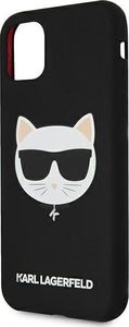 Karl Lagerfeld Karl Lagerfeld KLHCN61SLCHBK iPhone 11 6,1" hardcase czarny/black Silicone Choupette 6