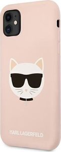 Karl Lagerfeld Karl Lagerfeld KLHCN61SLCHLP iPhone 11 6,1" hardcase jasno różowy/light pink Silicone Choupette 2