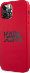 Karl Lagerfeld Karl Lagerfeld KLHCP12LSLKLRE iPhone 12 Pro Max 6,7" Silicone Stack Logo czerwony/red 2