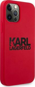 Karl Lagerfeld Karl Lagerfeld KLHCP12LSLKLRE iPhone 12 Pro Max 6,7" Silicone Stack Logo czerwony/red 4