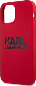 Karl Lagerfeld Karl Lagerfeld KLHCP12LSLKLRE iPhone 12 Pro Max 6,7" Silicone Stack Logo czerwony/red 6