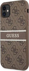 Guess Guess GUHCN614GDBR iPhone 11 6,1" brązowy/brown hardcase 4G Stripe 2