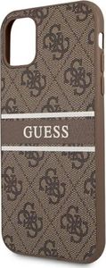 Guess Guess GUHCN614GDBR iPhone 11 6,1" brązowy/brown hardcase 4G Stripe 6