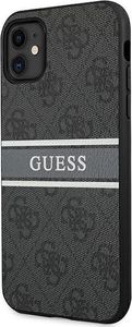 Guess Guess GUHCN614GDGR iPhone 11 6,1" szary/grey hardcase 4G Stripe 2