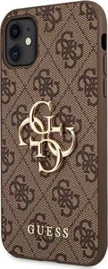 Guess Guess GUHCN614GMGBR iPhone 11 6,1 brązowy/brown hardcase 4G Big Metal Logo 2