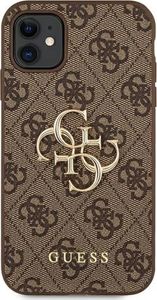 Guess Guess GUHCN614GMGBR iPhone 11 6,1 brązowy/brown hardcase 4G Big Metal Logo 3