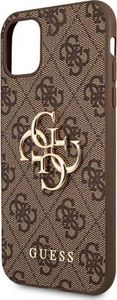 Guess Guess GUHCN614GMGBR iPhone 11 6,1 brązowy/brown hardcase 4G Big Metal Logo 6