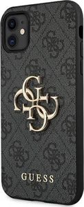 Guess Guess GUHCN614GMGGR iPhone 11 6,1" szary/grey hardcase 4G Big Metal Logo 2