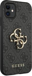 Guess Guess GUHCN614GMGGR iPhone 11 6,1" szary/grey hardcase 4G Big Metal Logo 4