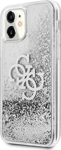 Guess Guess GUHCN61LG4GSI iPhone 11 6,1" srebrny/silver hardcase 4G Big Liquid Glitter 2