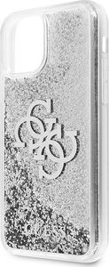 Guess Guess GUHCN61LG4GSI iPhone 11 6,1" srebrny/silver hardcase 4G Big Liquid Glitter 3