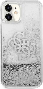 Guess Guess GUHCN61LG4GSI iPhone 11 6,1" srebrny/silver hardcase 4G Big Liquid Glitter 5