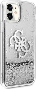 Guess Guess GUHCN61LG4GSI iPhone 11 6,1" srebrny/silver hardcase 4G Big Liquid Glitter 6