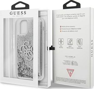 Guess Guess GUHCN61LG4GSI iPhone 11 6,1" srebrny/silver hardcase 4G Big Liquid Glitter 8
