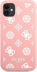 Guess Guess GUHCN61LSPEWPI iPhone 11 6,1" różowy/pink hard case Peony Collection 3
