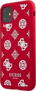 Guess Guess GUHCN61LSPEWRE iPhone 11 6,1" czerwony/red hard case Peony Collection 2