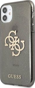 Guess Guess GUHCN61PCUGL4GBK iPhone 11 6,1" czarny/black hard case Glitter 4G Big Logo 2