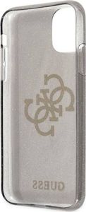 Guess Guess GUHCN61PCUGL4GBK iPhone 11 6,1" czarny/black hard case Glitter 4G Big Logo 7