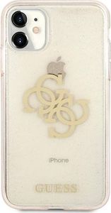 Guess Guess GUHCN61PCUGL4GGO iPhone 11 6,1" złoty/gold hard case Glitter 4G Big Logo 3