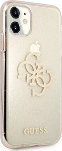 Guess Guess GUHCN61PCUGL4GGO iPhone 11 6,1" złoty/gold hard case Glitter 4G Big Logo 4