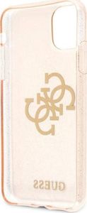 Guess Guess GUHCN61PCUGL4GGO iPhone 11 6,1" złoty/gold hard case Glitter 4G Big Logo 7