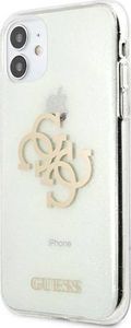 Guess Guess GUHCN61PCUGL4GTR iPhone 11 6,1" transparent hard case Glitter 4G Big Logo 2
