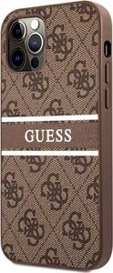 Guess Guess GUHCP12L4GDBR iPhone 12 Pro Max 6,7" brązowy/brown hardcase 4G Stripe 2