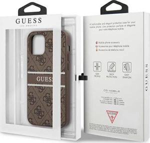 Guess Guess GUHCP12L4GDBR iPhone 12 Pro Max 6,7" brązowy/brown hardcase 4G Stripe 8