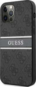 Guess Guess GUHCP12L4GDGR iPhone 12 Pro Max 6,7" szary/grey hardcase 4G Stripe 2