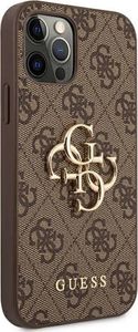 Guess Guess GUHCP12L4GMGBR iPhone 12 Pro Max 6,7" brązowy/brown hardcase 4G Big Metal Logo 4