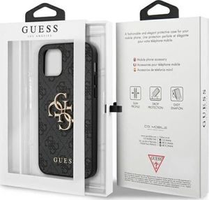 Guess Guess GUHCP12L4GMGGR iPhone 12 Pro Max 6,7" szary/grey hardcase 4G Big Metal Logo 8