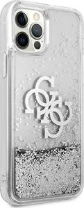 Guess Guess GUHCP12LLG4GSI iPhone 12 Pro Max 6,7" srebrny/silver hardcase 4G Big Liquid Glitter 4
