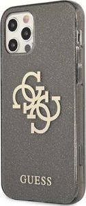 Guess Guess GUHCP12LPCUGL4GBK iPhone 12 Pro Max 6,7" czarny/black hard case Glitter 4G Big Logo 2