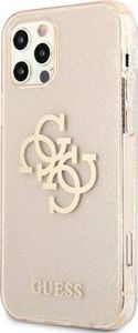 Guess Guess GUHCP12LPCUGL4GGO iPhone 12 Pro Max 6,7" złoty/gold hard case Glitter 4G Big Logo 2