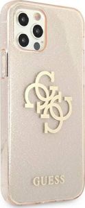 Guess Guess GUHCP12LPCUGL4GGO iPhone 12 Pro Max 6,7" złoty/gold hard case Glitter 4G Big Logo 4